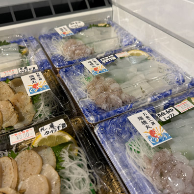 室積市場ん 火曜マルシェ さしみ