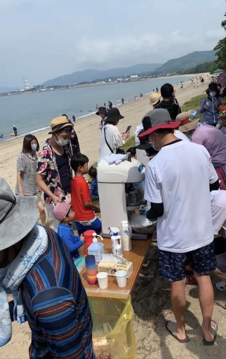室積海水浴場での「はぴスポ」さんイベント関連画像