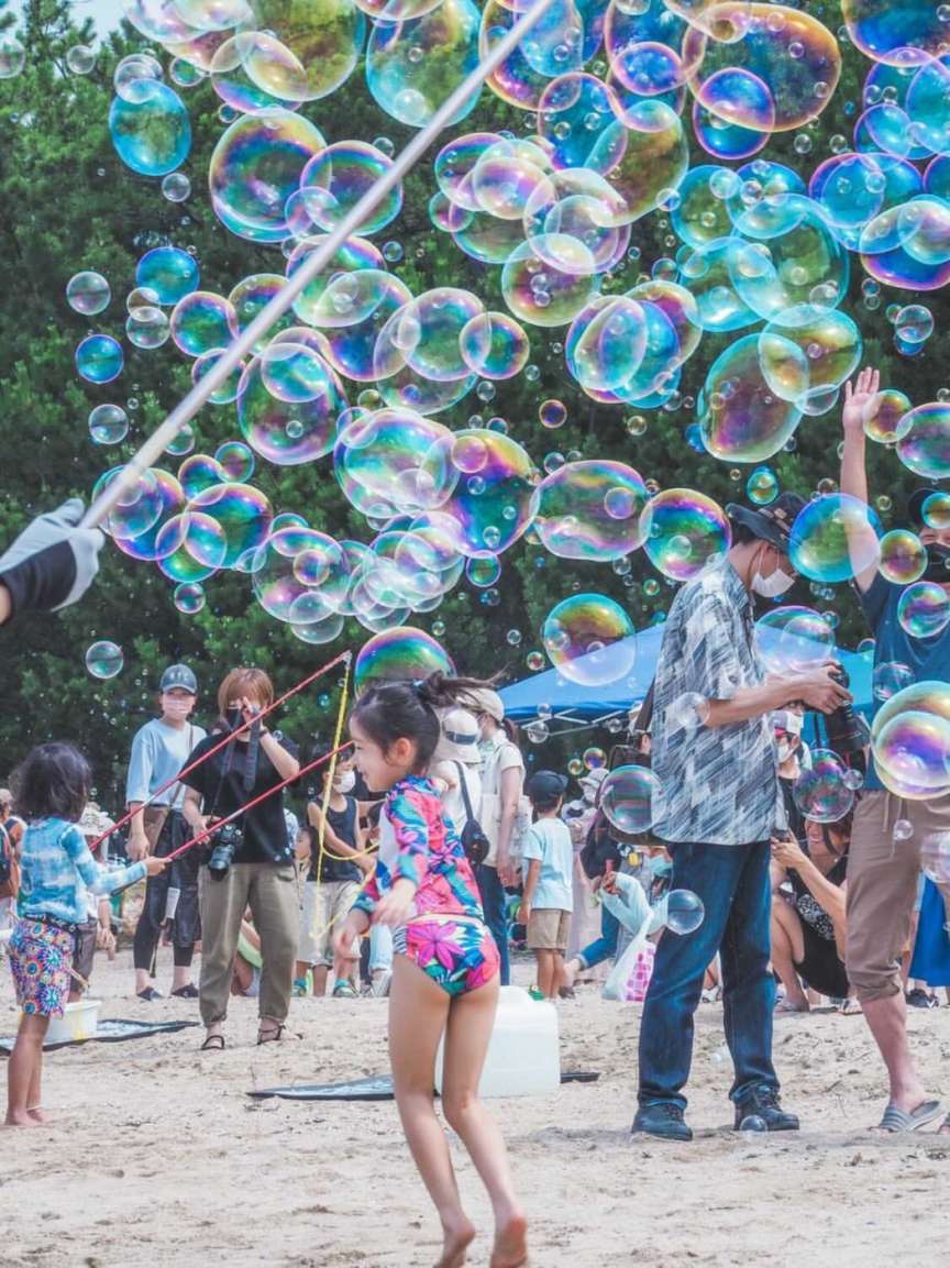 室積海水浴場での「はぴスポ」さんイベント関連画像